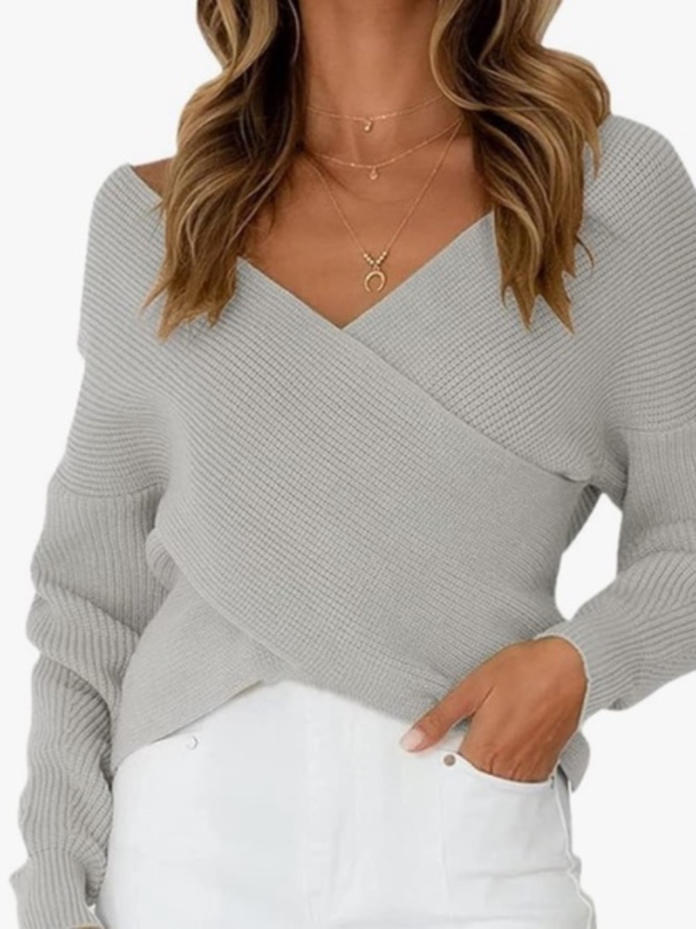 Express Ribbed Wrap Front Tunic Size XS